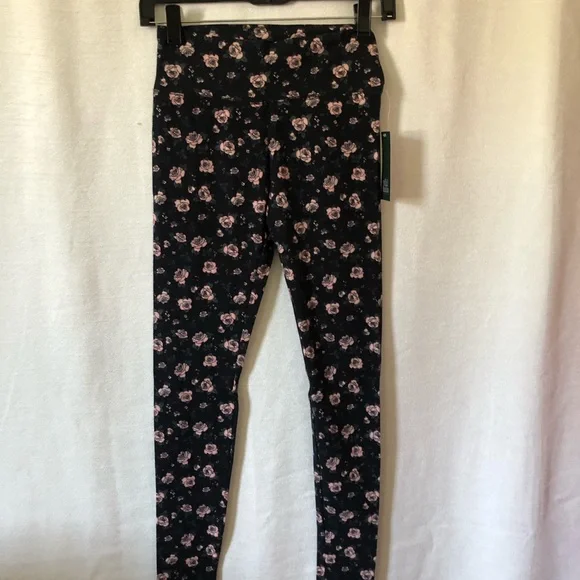 Wild Fable Womens Leggings XS Black/Floral - Picture 3 of 7
